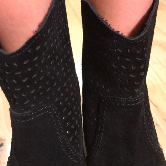 Black suede ankle boots - Picture 2 of 4